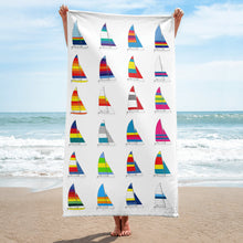 16 Sails Beach Towel