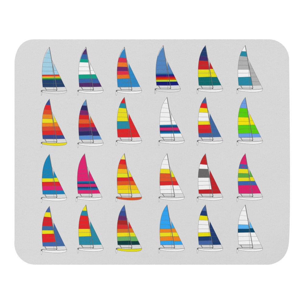 16 sail colours mouse mat
