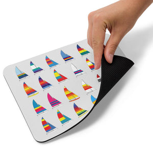 16 sail colours mouse mat